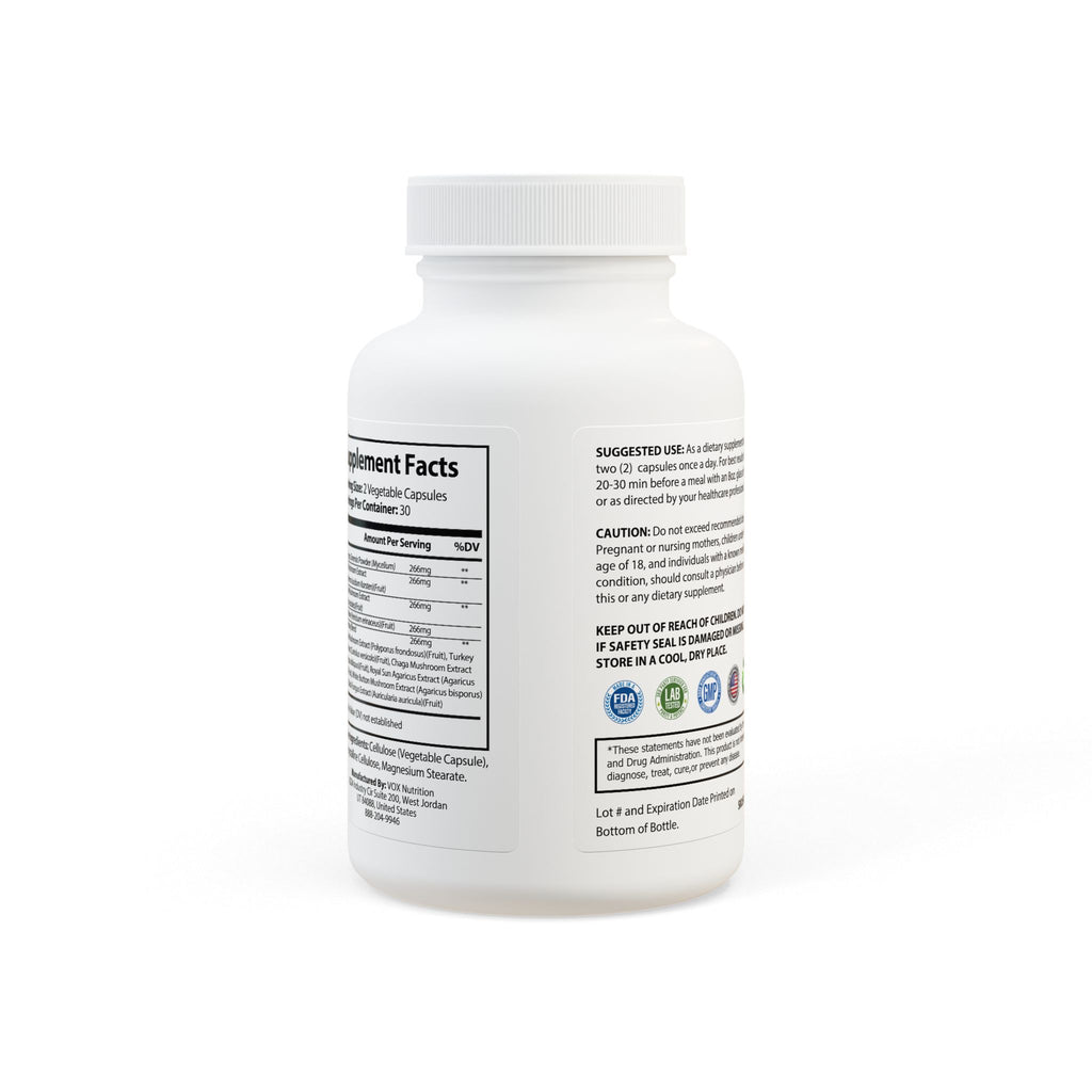WoW Radiant Energy & Clarity Mushroom Blend Supplement