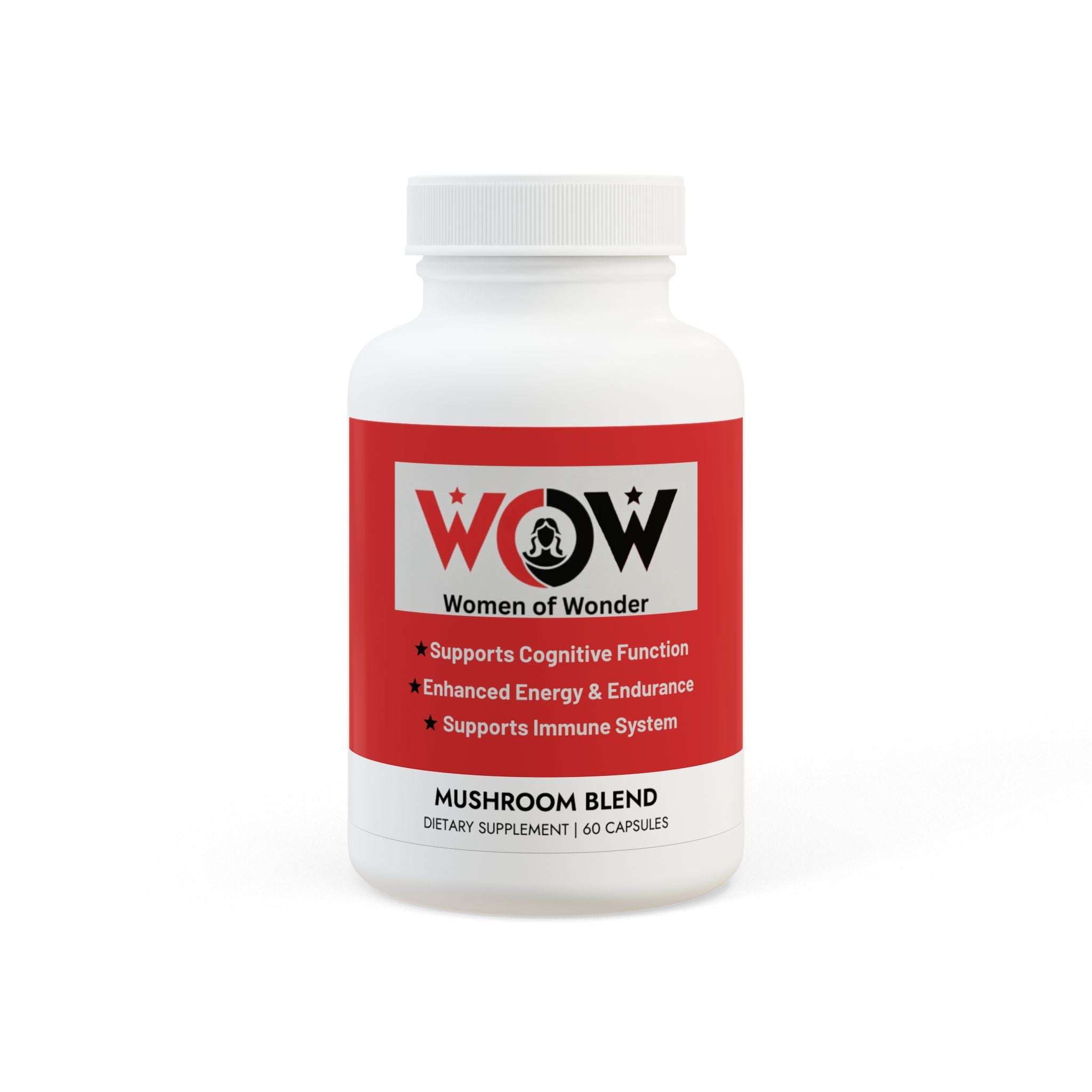 WoW Radiant Energy & Clarity Mushroom Blend Supplement